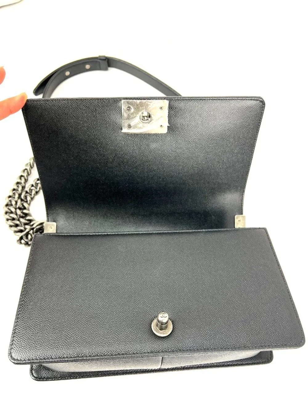 Chanel Caviar Quilted Medium Black Boy Flap Shoulder Bag